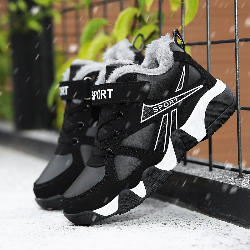 Ares Warm Sneaker För Pojkar - Blå päls