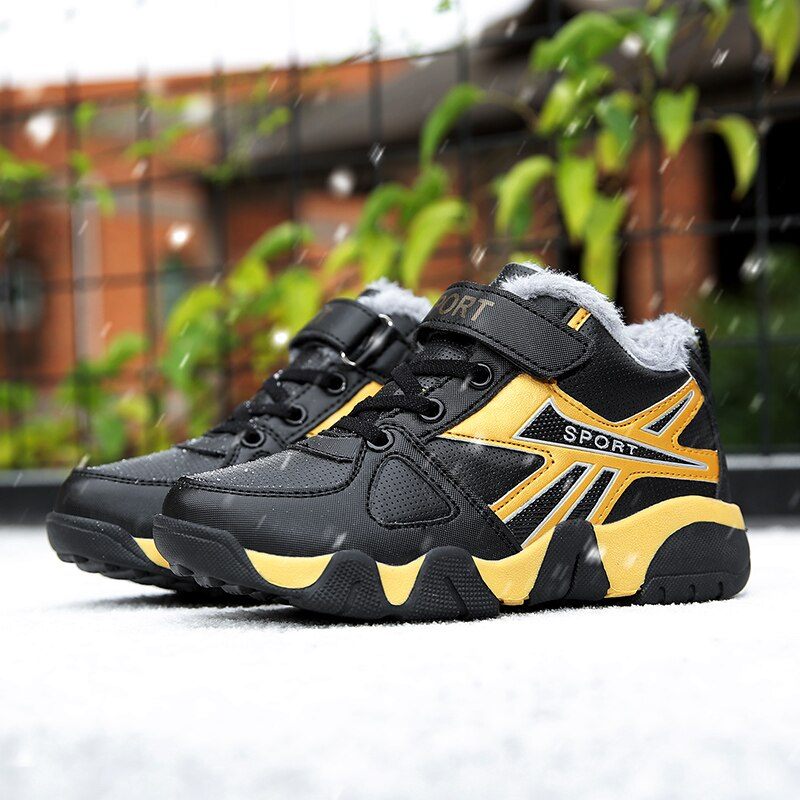 Ares Warm Sneaker För Pojkar - Blå päls