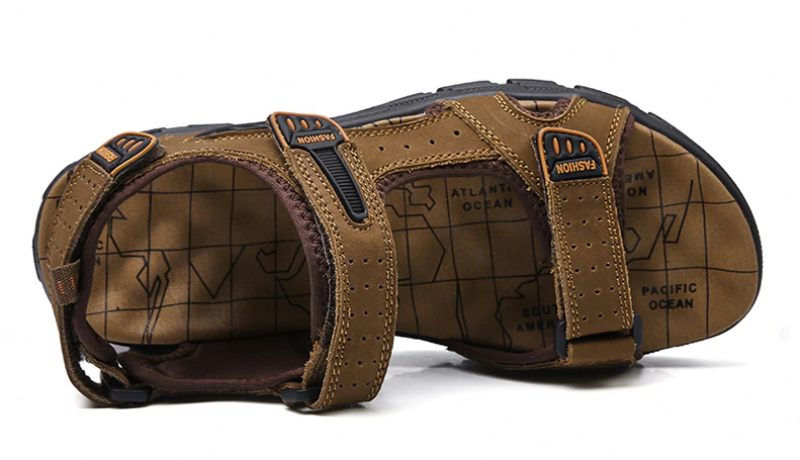 Aribo Klassisk Sandal För Män - Brun