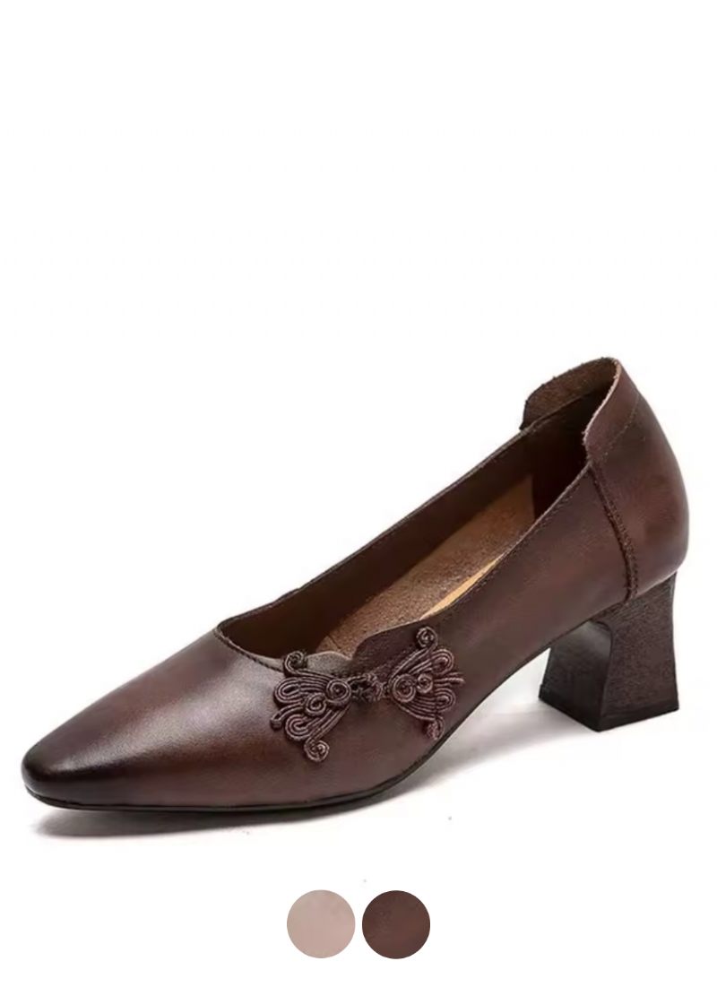 Arleny Damklänning Läder Pumps