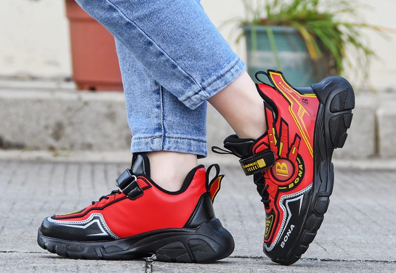 Armel Pojkar Mode Sneaker - Svart