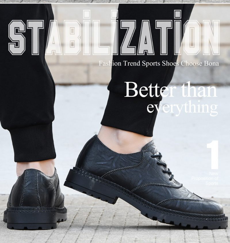 Arnelio Oxford Casual Skor För Män - Svart