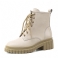 Beige kort plysch