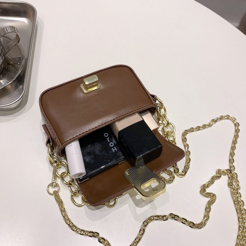 Asrael Mini Handväska I Läder Med Lock För Kvinnor - Svart