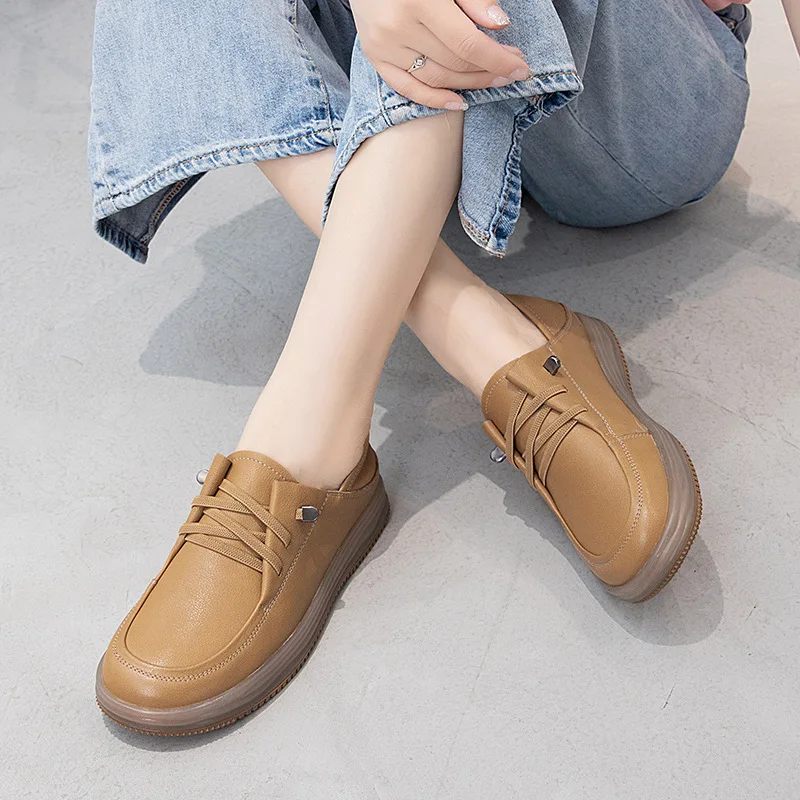 Asuncion Bekväma Loafers För Kvinnor - Khaki