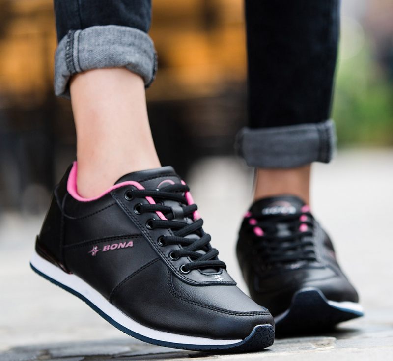 Audry Atletisk Sneaker Dam Med Bekväma Snören - Vit