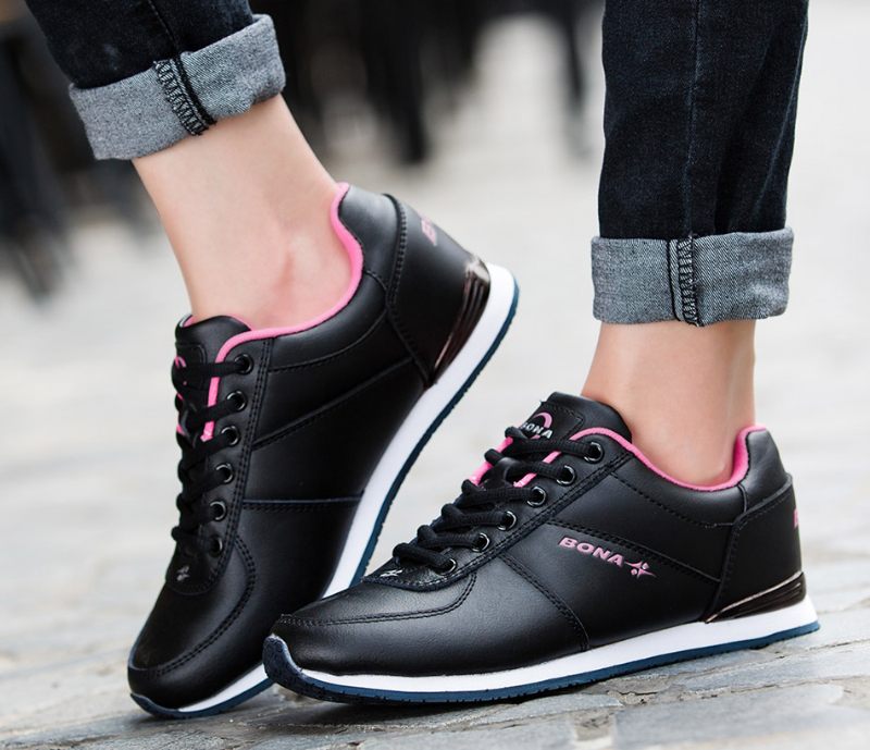 Audry Atletisk Sneaker Dam Med Bekväma Snören - Vit