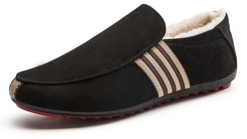 August Loafers För Män Fritidsskor - Svart päls