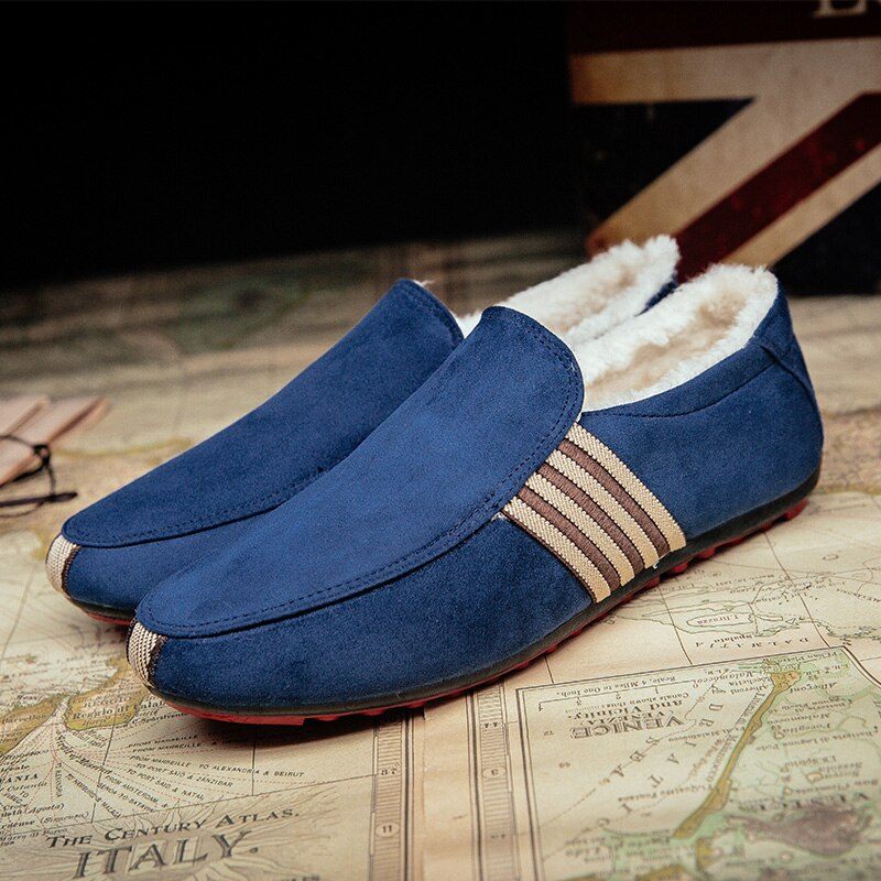 August Loafers För Män Fritidsskor - Svart päls