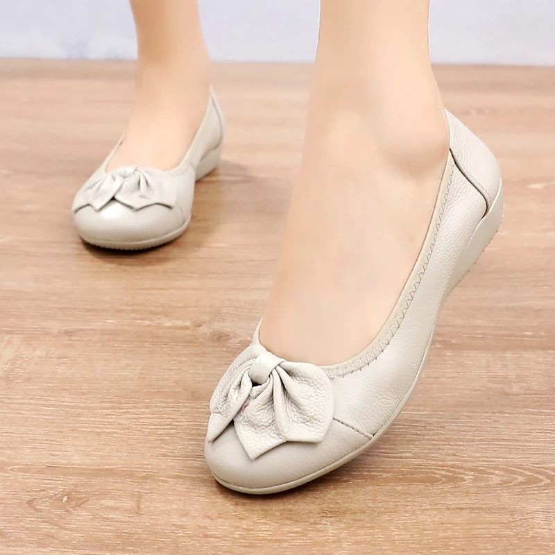 Aurora Bekväma Loafers För Kvinnor - Beige