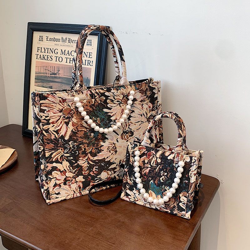 Azalea Luxury Designer Large Tote Hadbag För Kvinnor - Stor brun