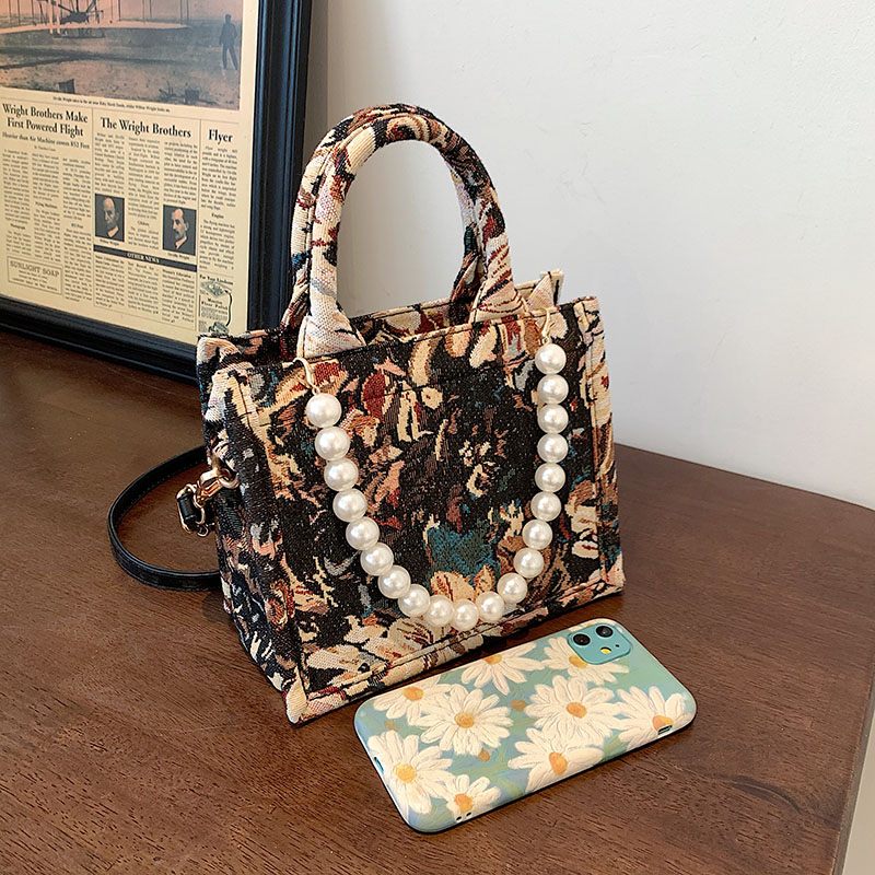 Azalea Luxury Designer Large Tote Hadbag För Kvinnor - Stor brun