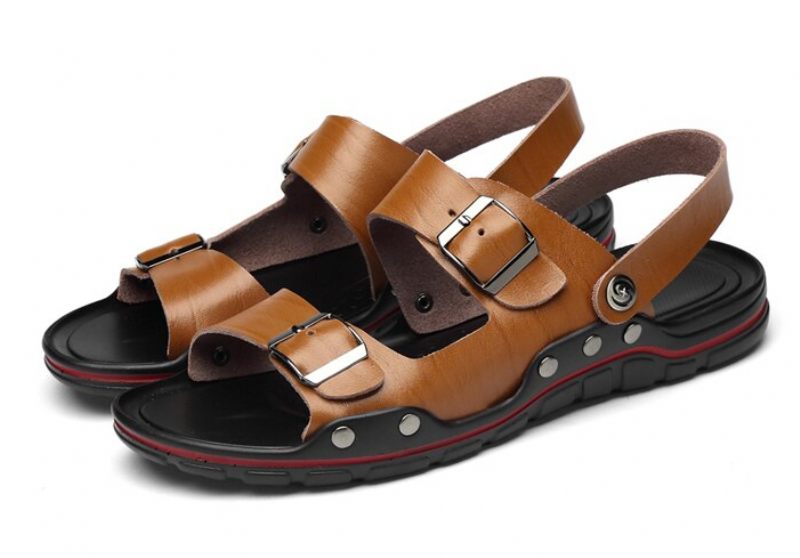 Bailly Klassisk Sandal För Män - Brun