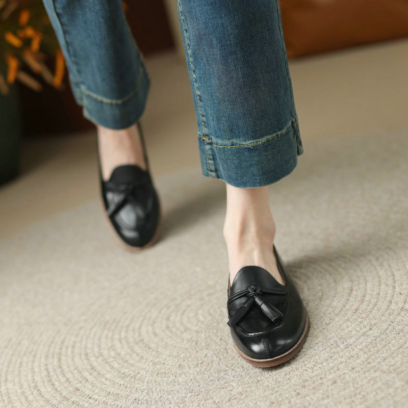 Barbara Casual Flats Loafers För Kvinnor - Svart