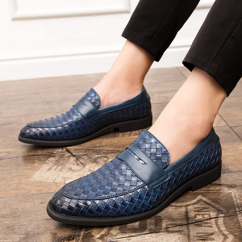 Barot Herr Loafers Klänning Skor - Blå
