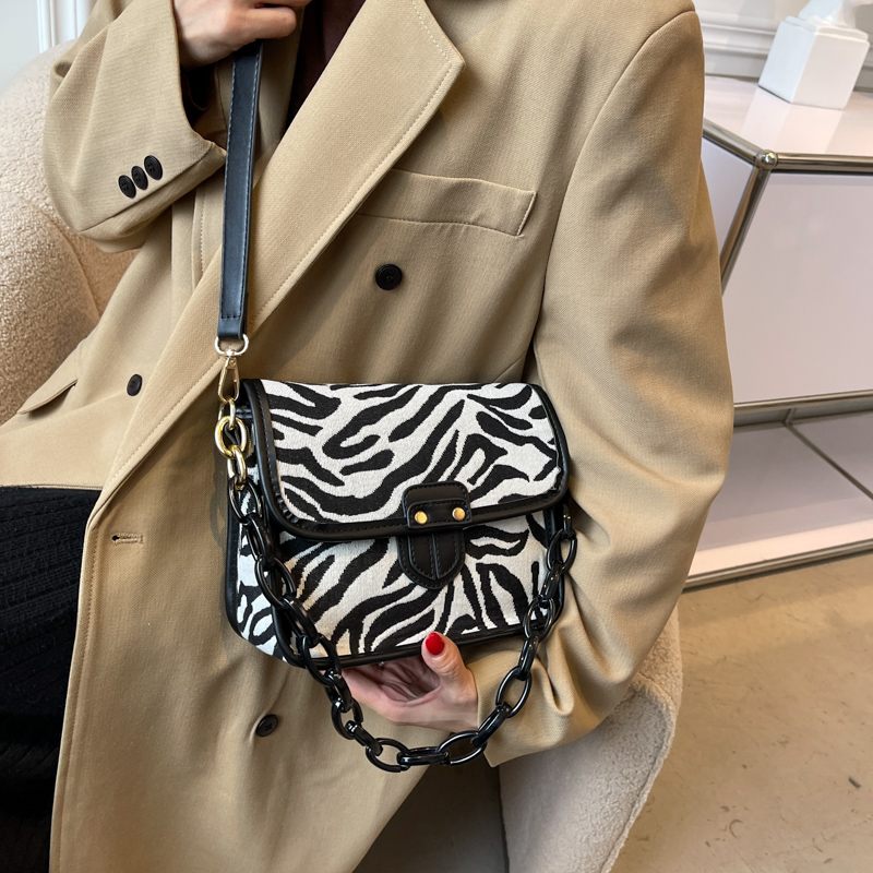 Basilio Crossbody-handväska För Kvinnor - Zebramönster
