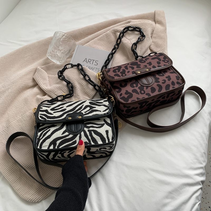Basilio Crossbody-handväska För Kvinnor - Zebramönster