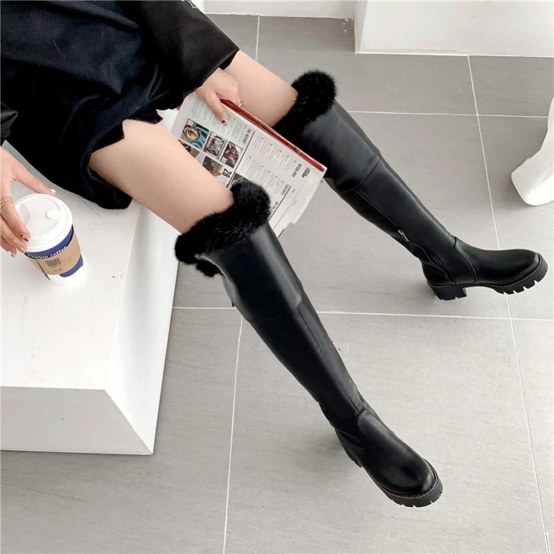Bayron Warm Snow Black Boots För Kvinnor - Svart