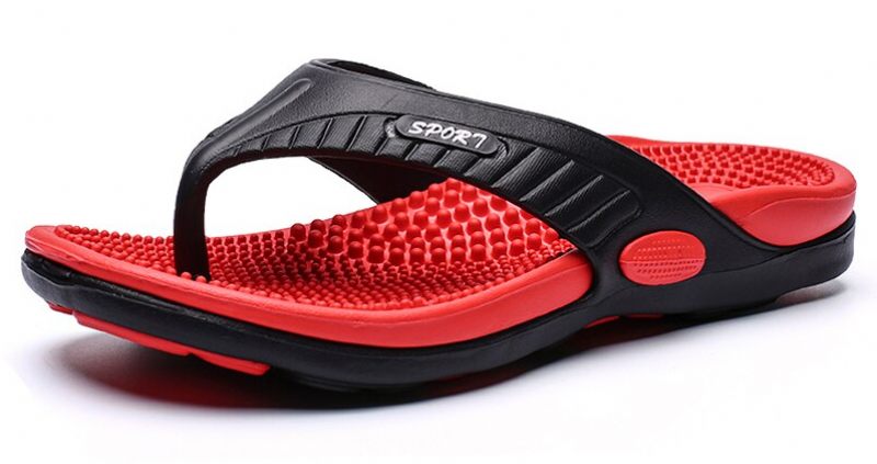 Bekväma Flipflops Från Dallas För Män - Röd