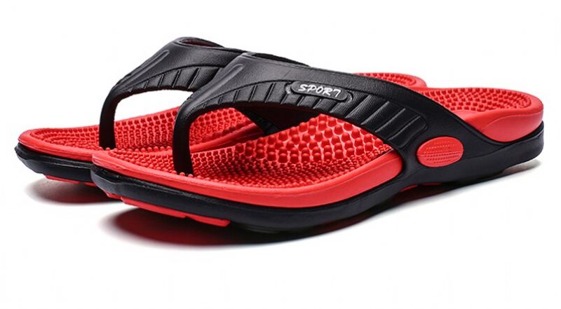 Bekväma Flipflops Från Dallas För Män - Röd