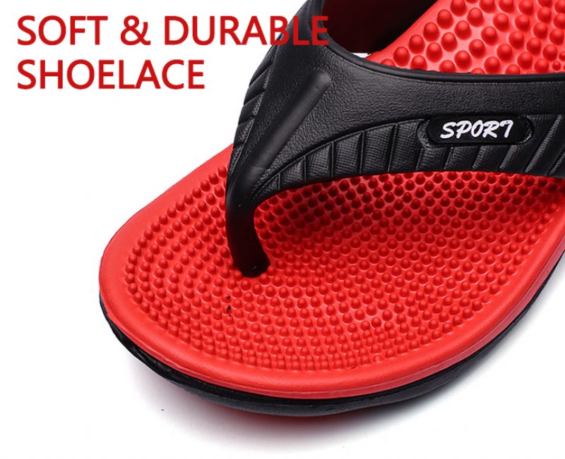 Bekväma Flipflops Från Dallas För Män - Röd
