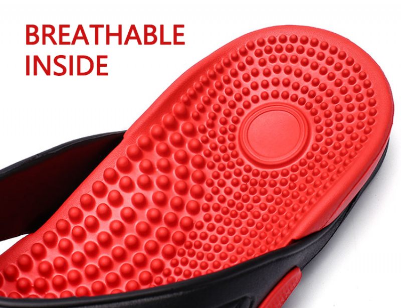 Bekväma Flipflops Från Dallas För Män - Röd