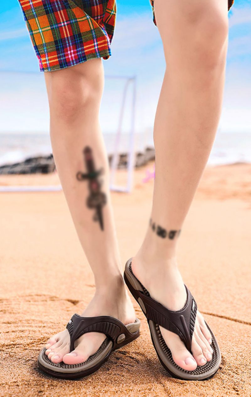 Bekväma Flipflops Från Dallas För Män - Röd