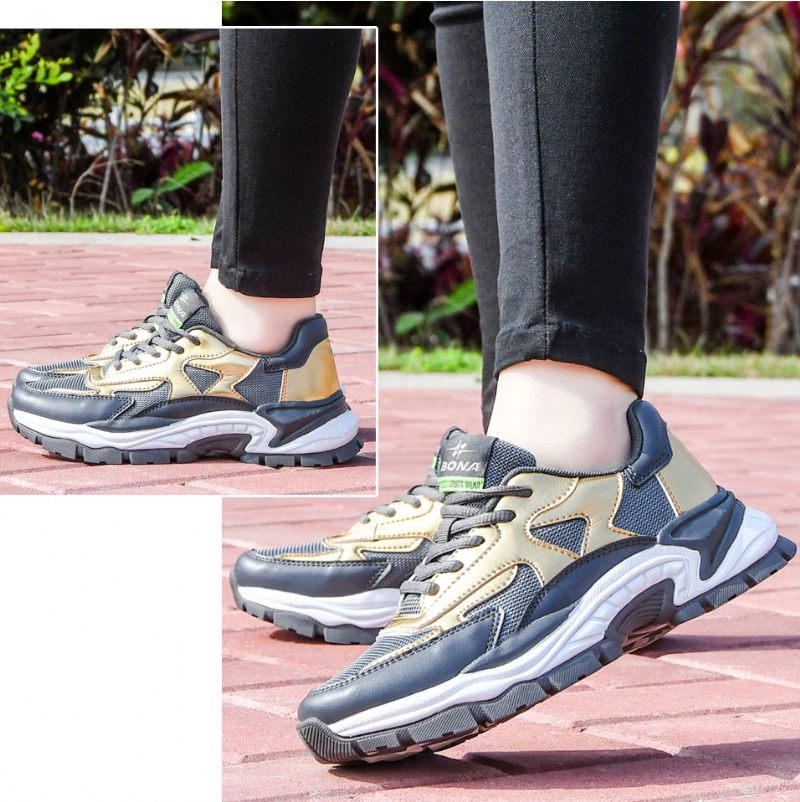 Benia Chunky Sneaker Av Hög Kvalitet För Kvinnor - Gyllene