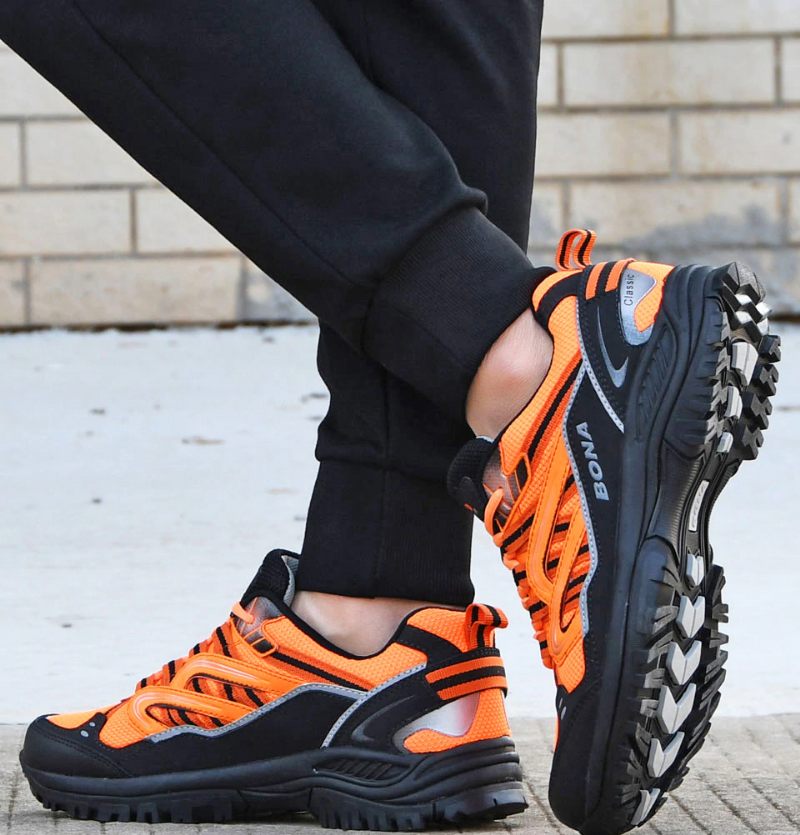 Benson Lyxsneakers För Män - Orange