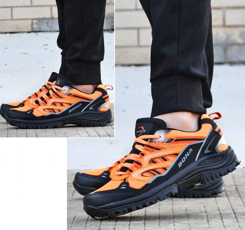 Benson Lyxsneakers För Män - Orange