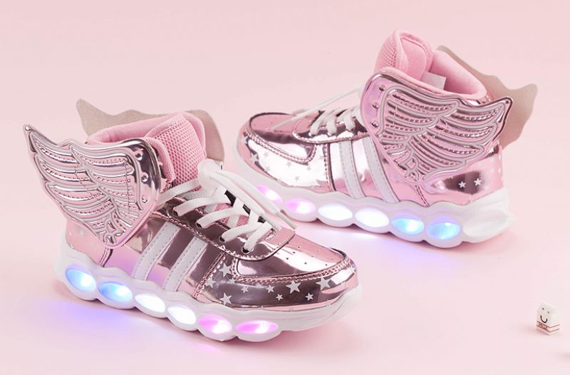 Berlin Unisex Lighted Sneaker För Barn - Rosa