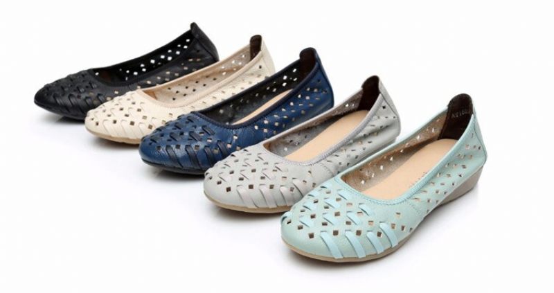 Bertha Flat Slip-on Läderskor För Kvinnor - Svart