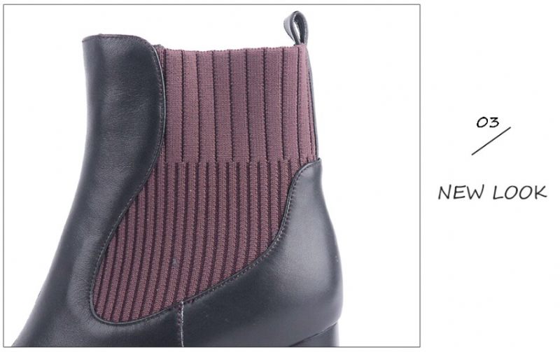 Bety Boots Ankelhöjd - Vinröd