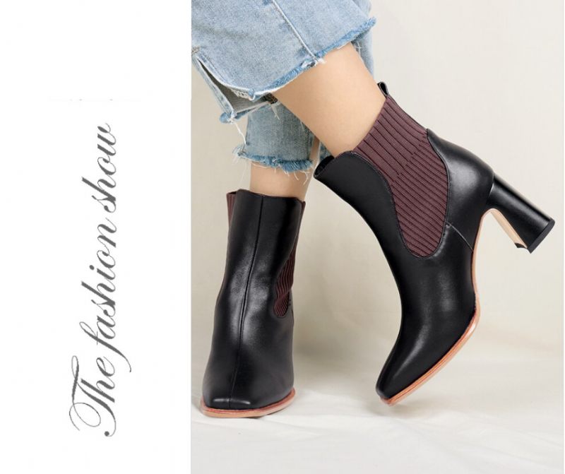 Bety Boots Ankelhöjd - Vinröd