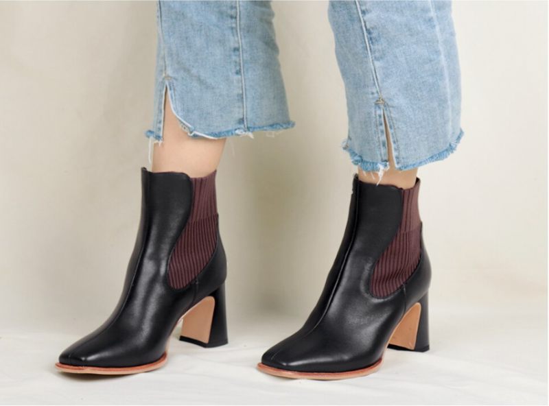 Bety Boots Ankelhöjd - Vinröd