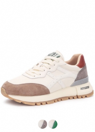 Bianco Casual Sneaker I Läder För Kvinnor