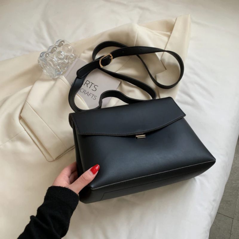 Bianco Small Crossbody-handväska I Läder För Kvinnor - Svart