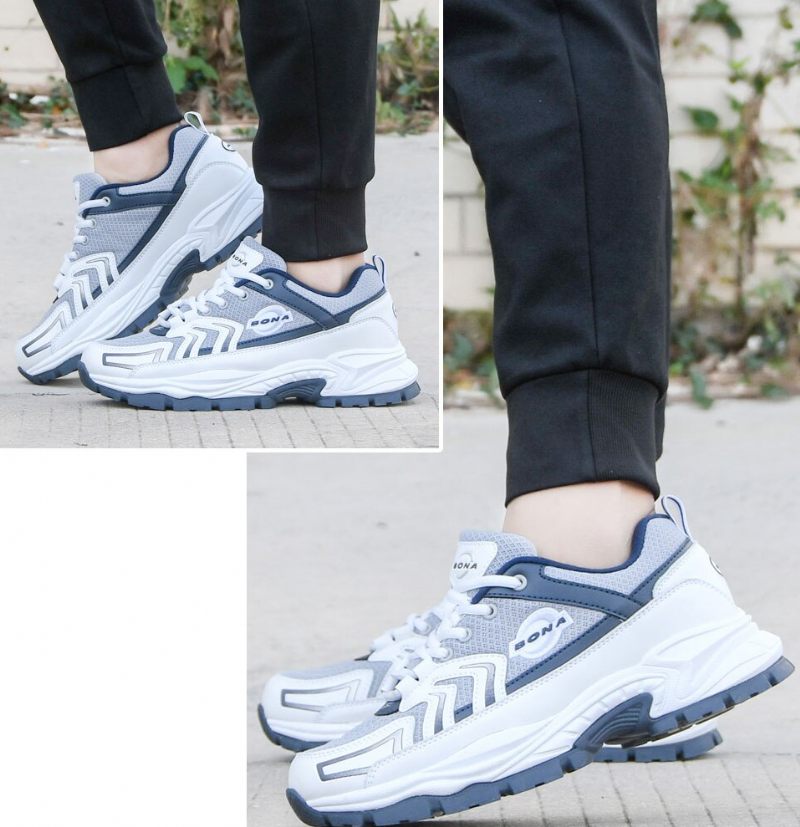 Bila Modesneakers För Män - Vit