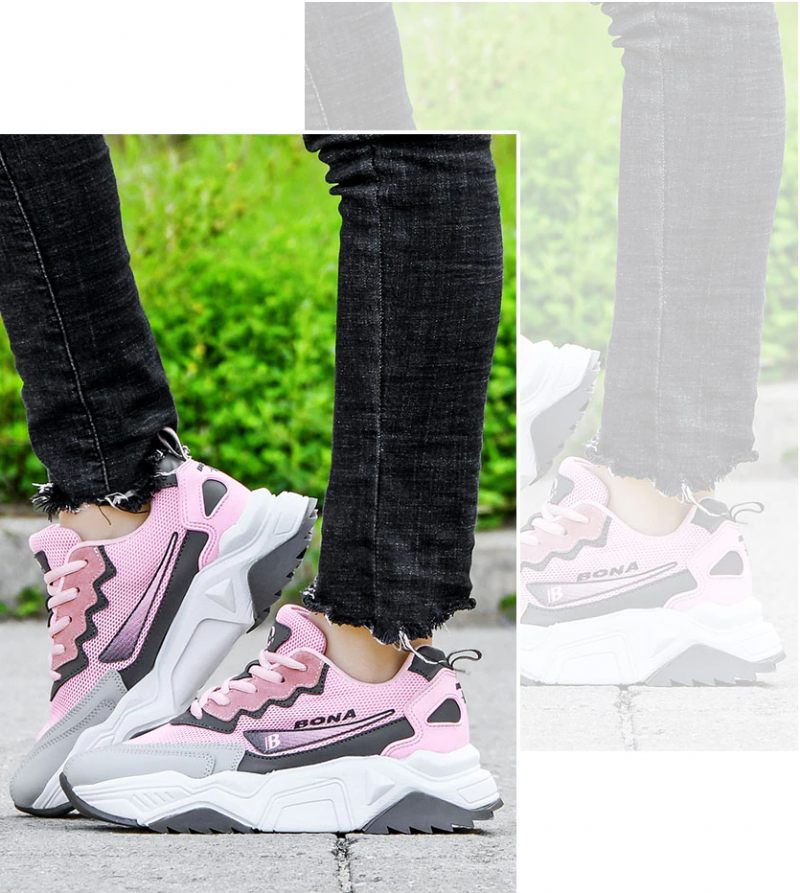 Biondi Sneaker För Kvinnor - Ljusgrå Rosa