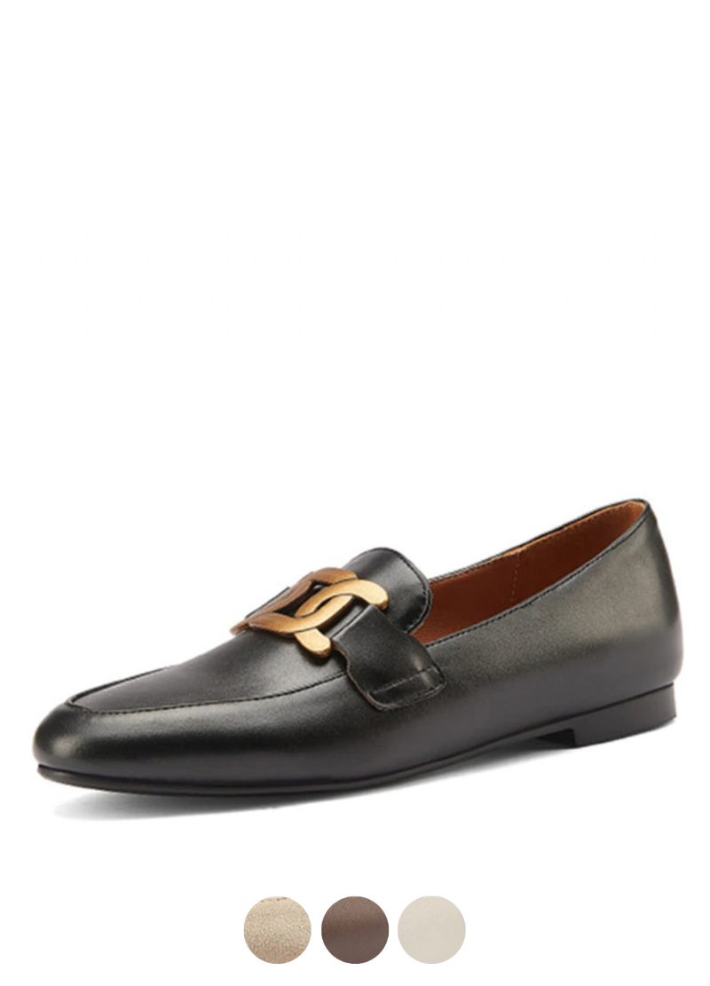 Borda Flat Loafer-skor För Kvinnor