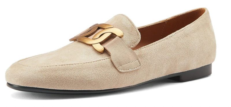 Borda Flat Loafer-skor För Kvinnor - Svart