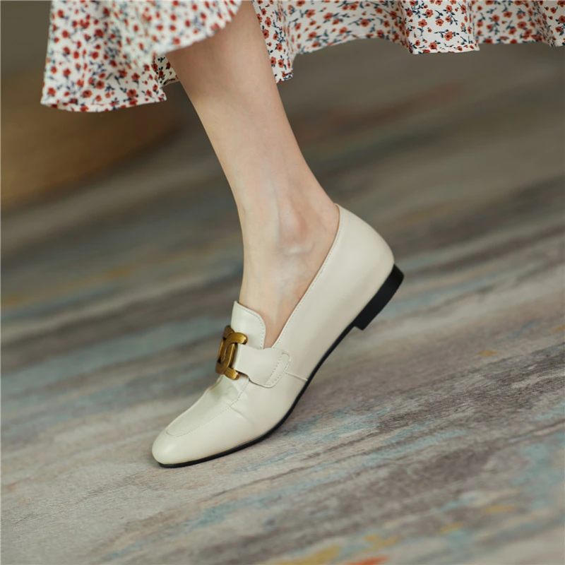 Borda Flat Loafer-skor För Kvinnor - Svart