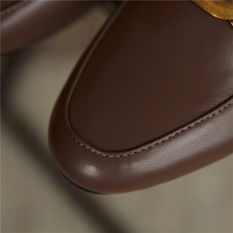 Borda Flat Loafer-skor För Kvinnor - Svart