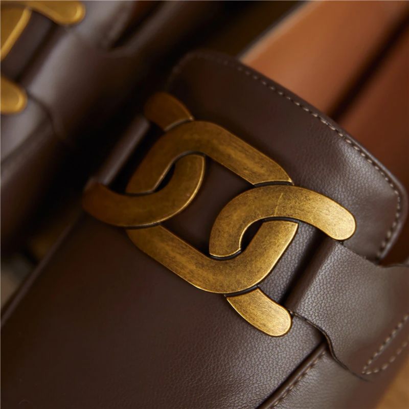 Borda Flat Loafer-skor För Kvinnor - Svart
