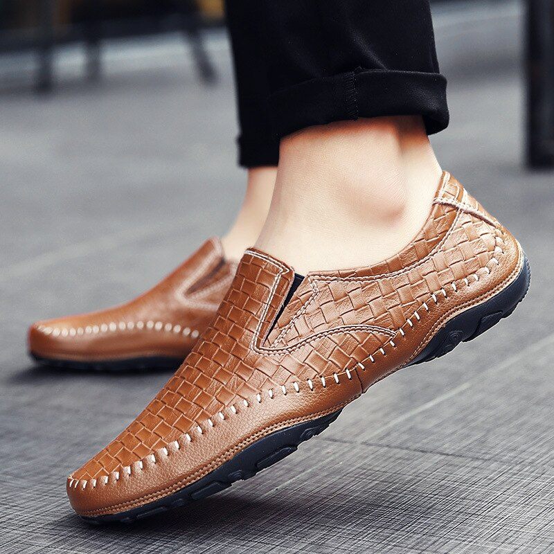 Borgon Loafers För Män Fritidsskor - Svart