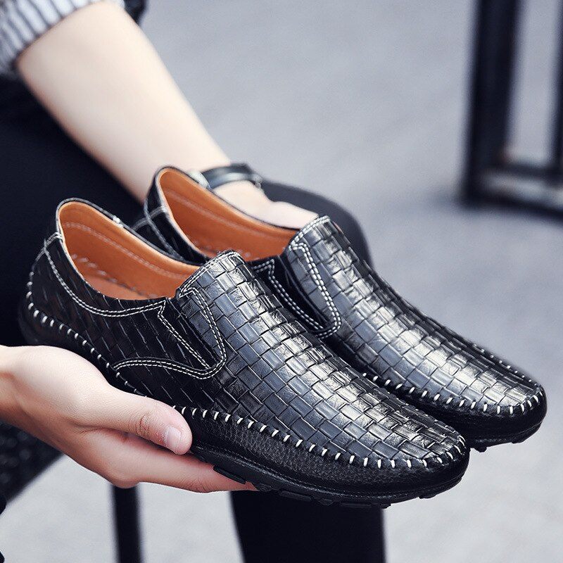 Borgon Loafers För Män Fritidsskor - Svart