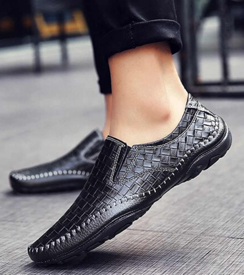 Borgon Loafers För Män Fritidsskor - Svart