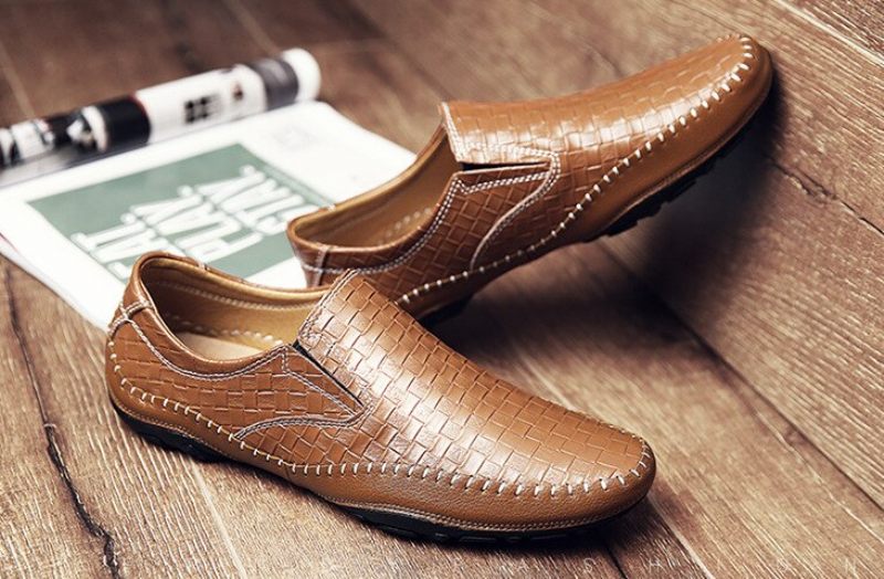 Borgon Loafers För Män Fritidsskor - Svart