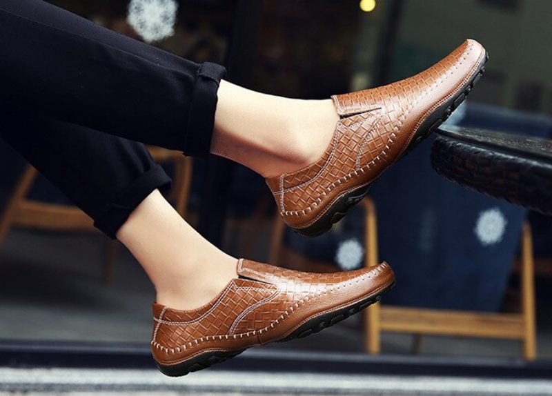 Borgon Loafers För Män Fritidsskor - Svart