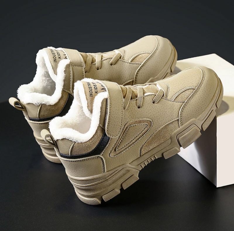 Brandon Varma Sneakers För Pojkar - Brun Päls